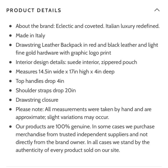 Gucci Drawstring backpack NWT main image 6